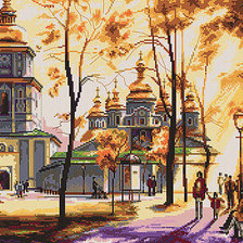 Схема вышивки «Золото осени и куполов»
