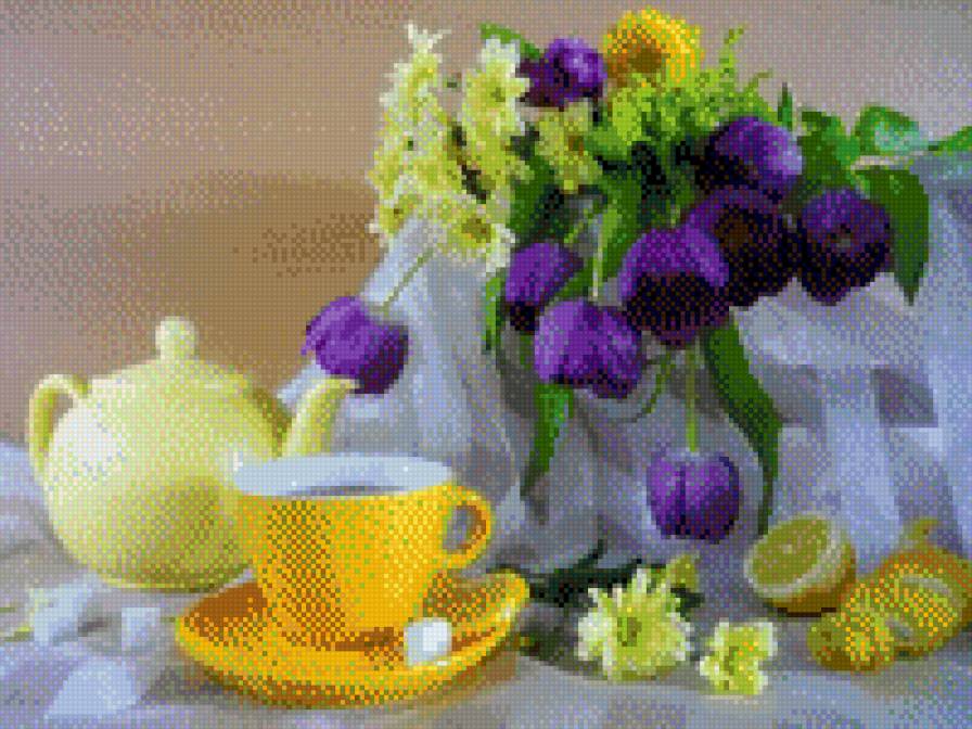 Натюрморт с лимоном - предпросмотр