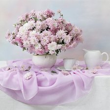 Схема вышивки «Розовый натюрморт»