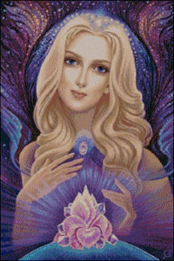 №624257 - девушка, цветок - предпросмотр