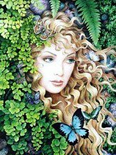 Схема вышивки «девушка»