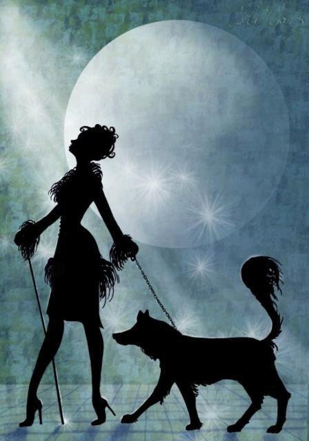 на прогулке - светотень - оригинал