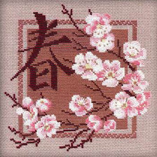 Оригинал схемы вышивки «Времена года Сакура Весна» (№624549)
