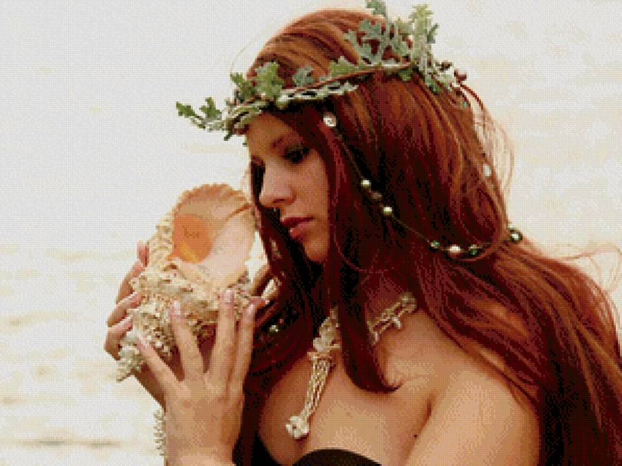 русалка - пара, портрет, море, картина, любовь, красота, девушка - предпросмотр