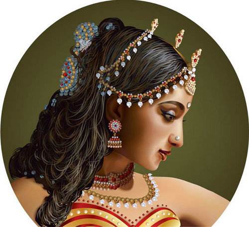 Прекрасная индианка - девушка, красавица, восток, индия - оригинал