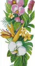 Оригинал схемы вышивки «Орхидеи» (№624925)
