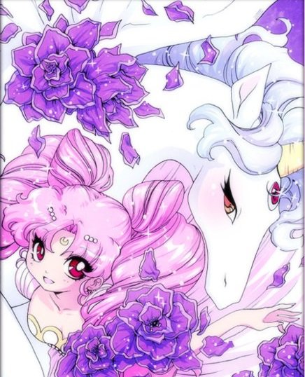 Sailor Chibi Moon - sailor moon, unicorn - оригинал