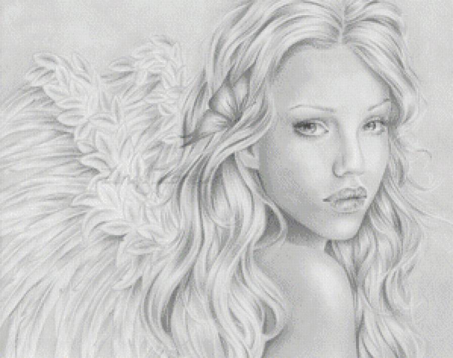 ангел - картина, красота, фентази, ангел - предпросмотр