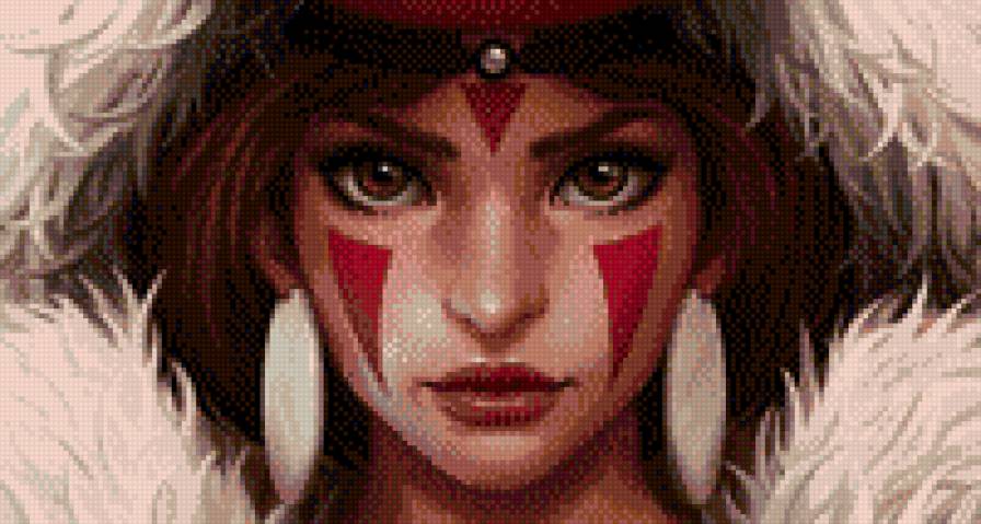 "Принцесса Мононоке" Хаяо Миадзаки - мультфильмы, аниме, девушка - предпросмотр