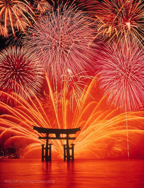 Салют - праздник, феерверк, природа - оригинал