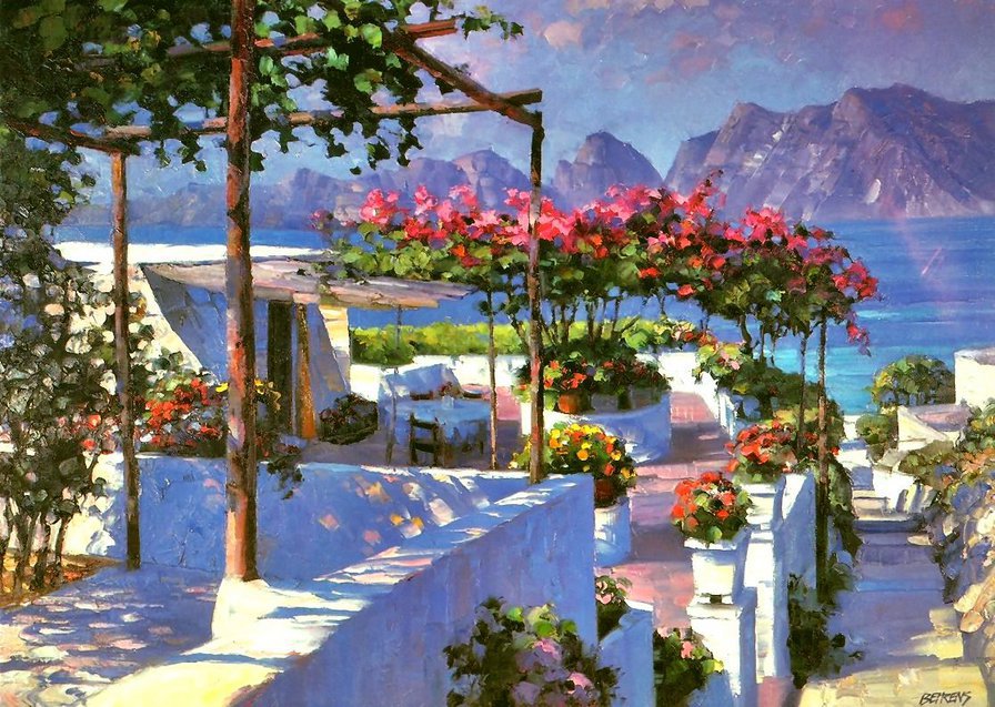 Вид на море - острова, греция, море - оригинал