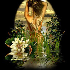 Схема вышивки «девушка»