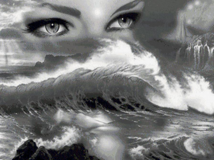 Глаза-мираж - глаза, фентази, красота, картина - предпросмотр