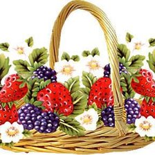Схема вышивки «карзиночка с ягодами»