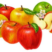 Оригинал схемы вышивки «яблоки» (№626199)