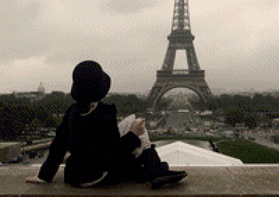 в Париже - ребенок, париж, башня, город, девочка - предпросмотр