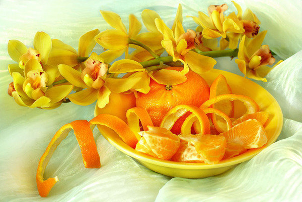 цветы и апельсины - оригинал