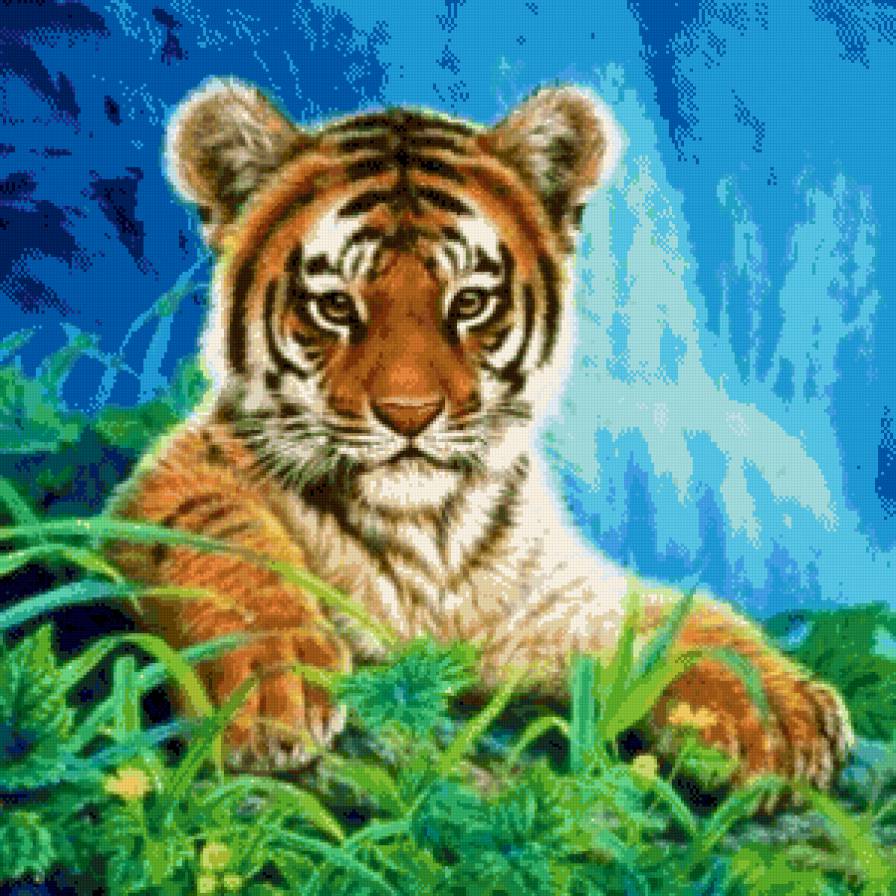 тигрёнок - картина - предпросмотр