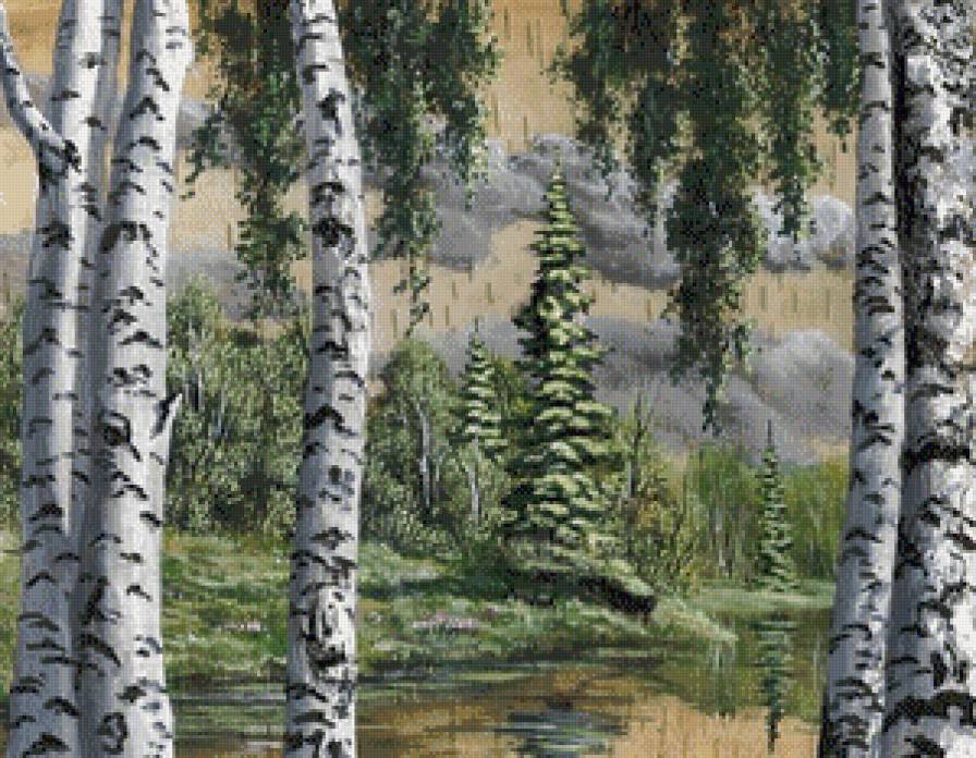 картина на бересте - предпросмотр