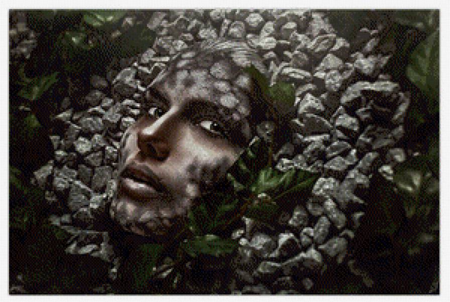 Лицо - камни, лицо - предпросмотр