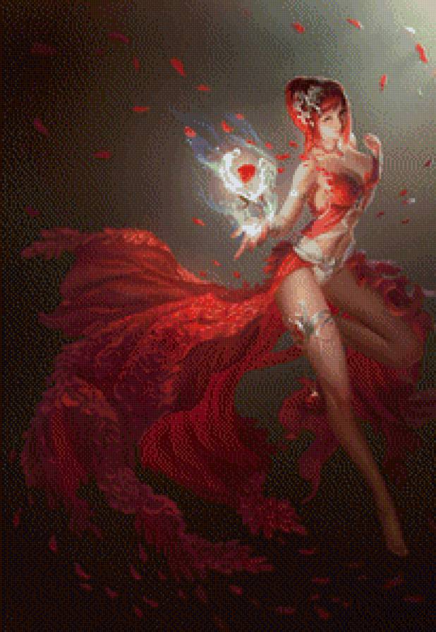 №627603 - красный, краски - предпросмотр