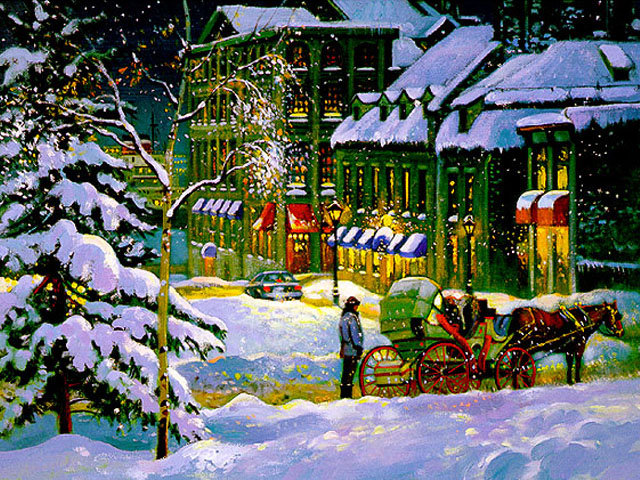 сказочный городок - картина - оригинал