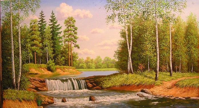 летний пейзаж - оригинал