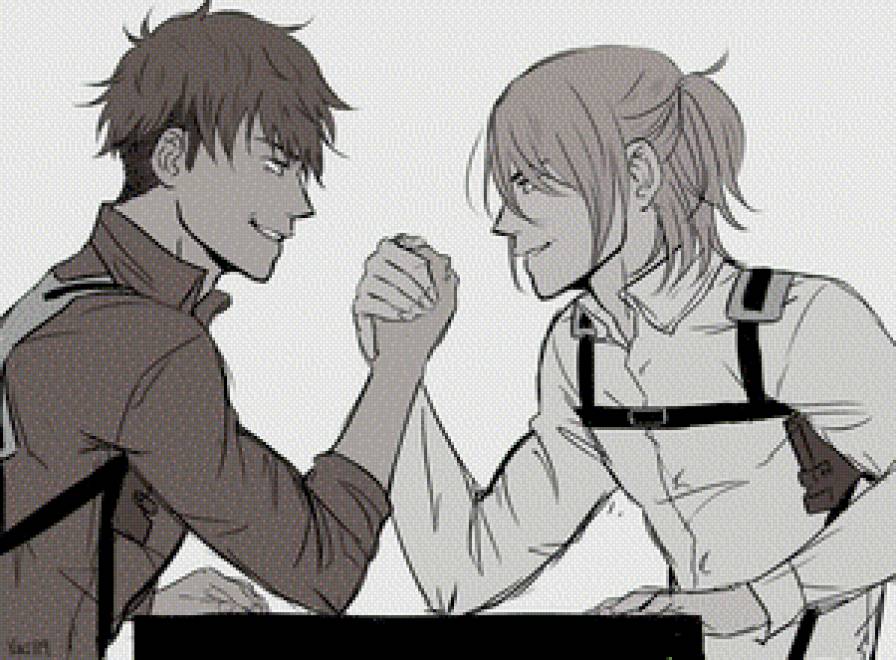 Жан Армин - армин, вторжение титанов, жан, аниме, атака титанов - предпросмотр