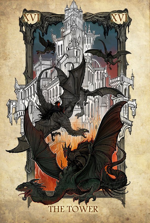 Цвайн - карта таро, назгул, властелин колец - оригинал