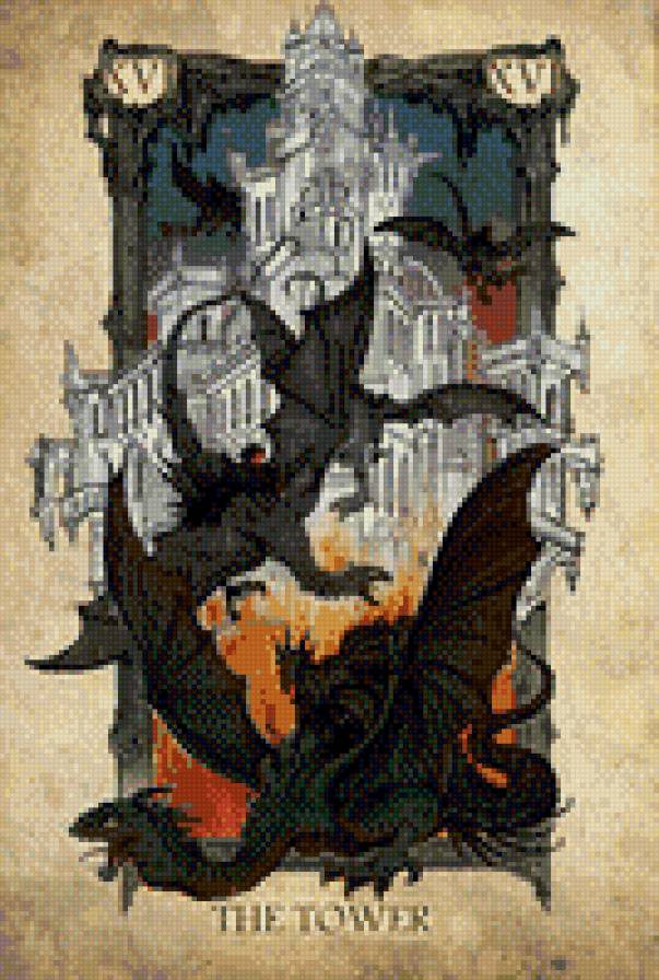 Цвайн - назгул, властелин колец, карта таро - предпросмотр