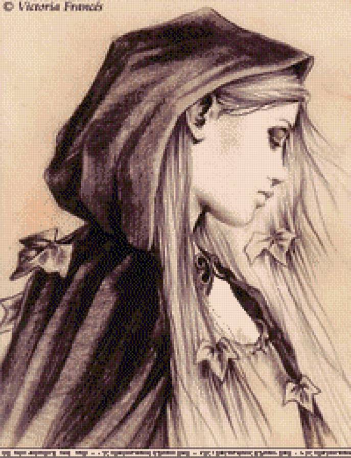 художник Виктория Франсез - девушка - предпросмотр