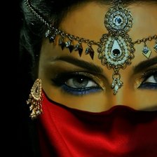 Схема вышивки «девушка»