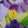 Предпросмотр схемы вышивки «анютыны глазки» (№628129)