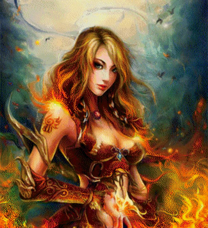 Огненная красавица - предпросмотр