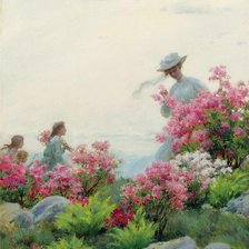 на прогулке