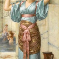 Схема вышивки «античная девушка 2»