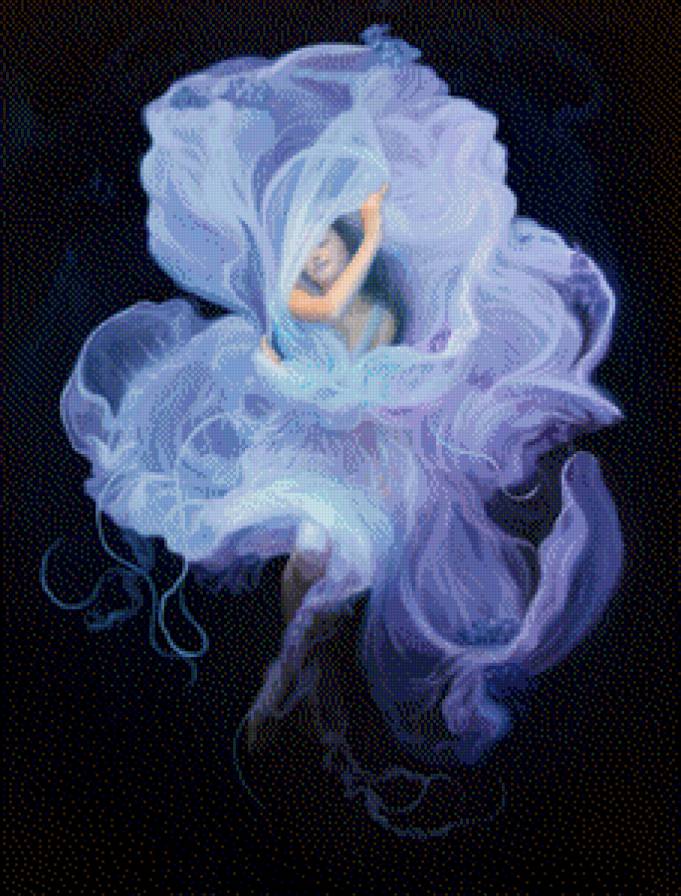 девушка-ирис - девушки - предпросмотр