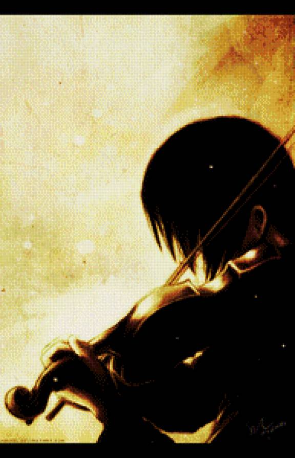 Скрипач - музыка, скрипка - предпросмотр