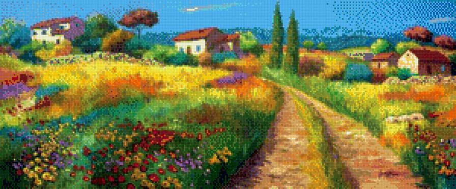 картины художников - картина, природа, пейзаж, лето - предпросмотр