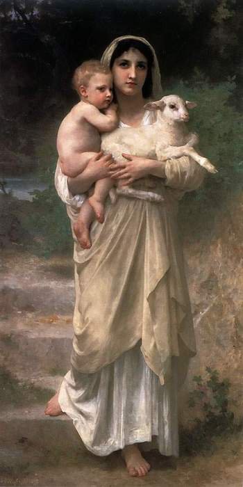 крестьянка с ребенком - женщины - оригинал