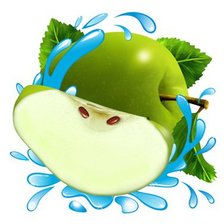 Схема вышивки «Зеленые яблочки»