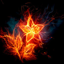 Схема вышивки «огненной цветок»