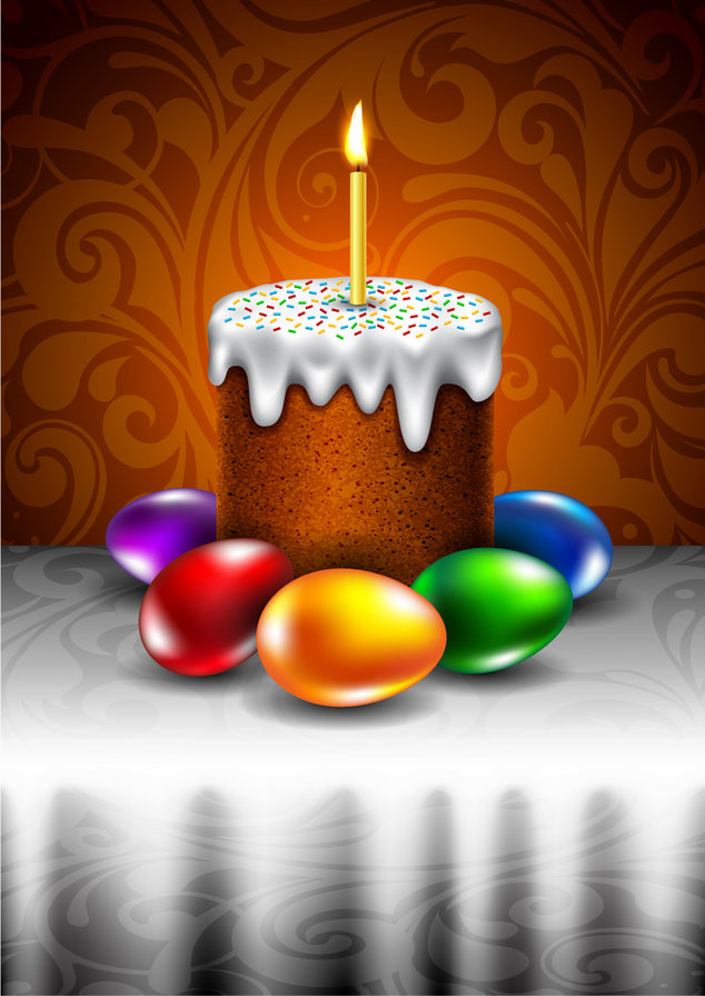 Пасхальный кулич - пасха, христианство, религия, праздник - оригинал