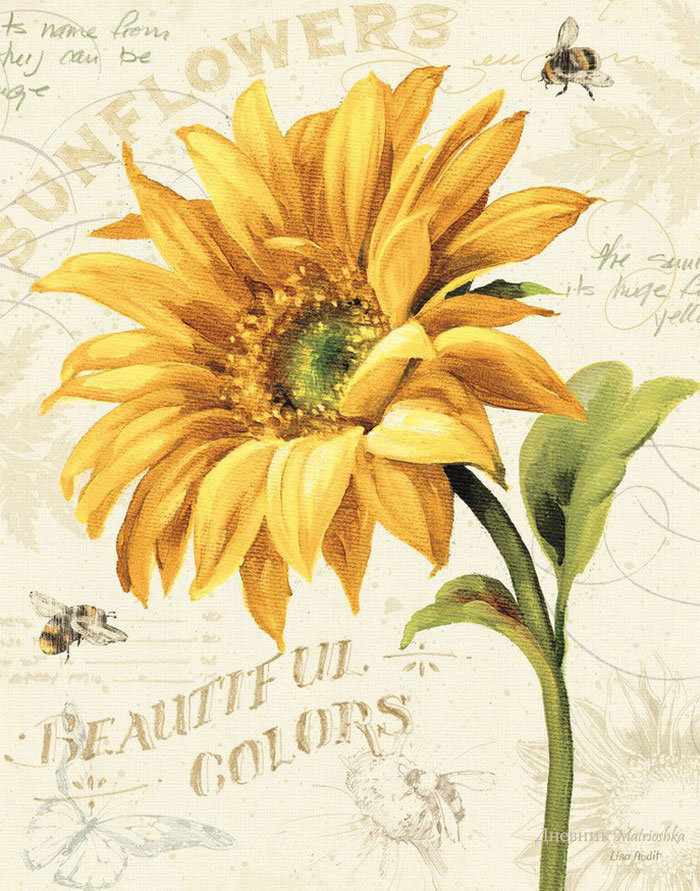 Подсолнух ля диптиха - оригинал