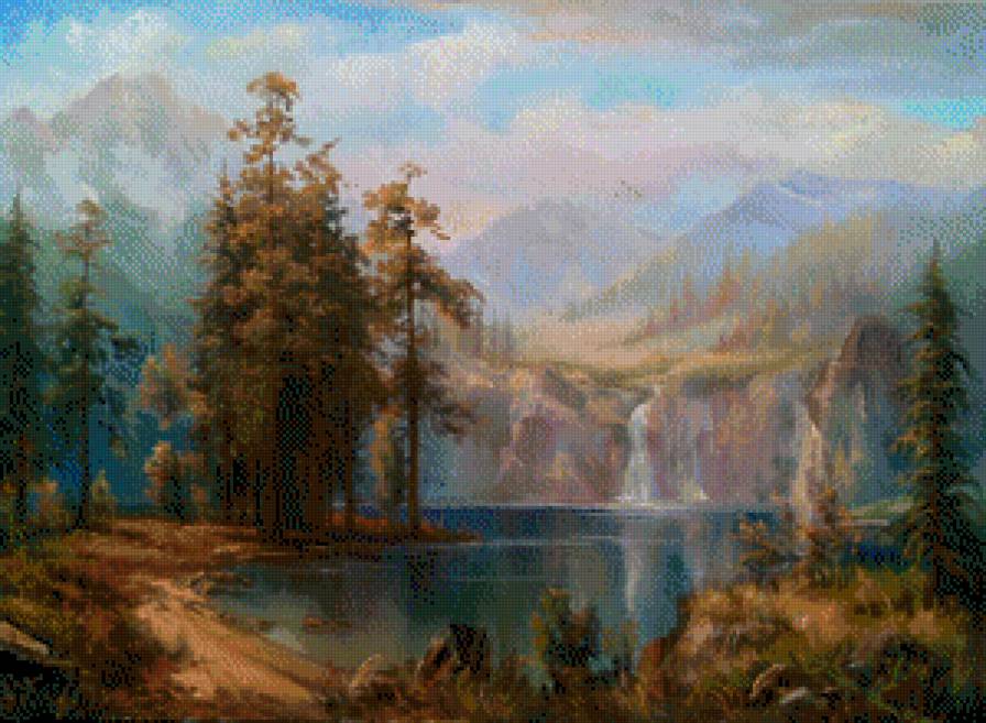 горное озеро - пейзаж - предпросмотр