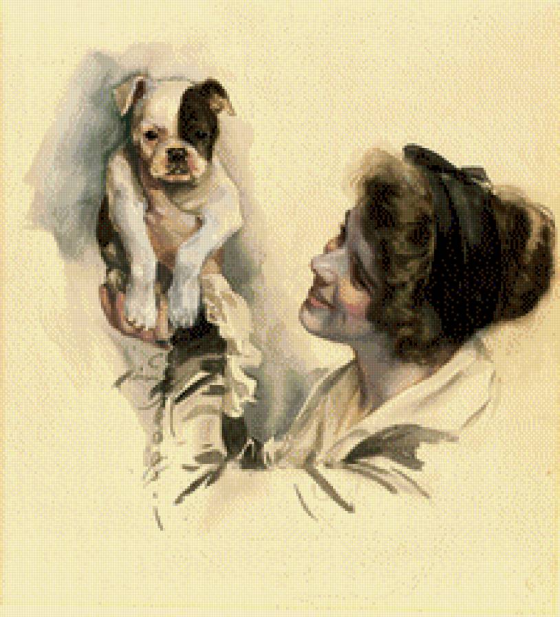 питомец - женщины, животные - предпросмотр