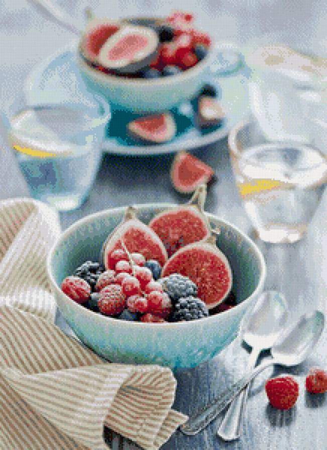 Завтрак - ягоды, завтрак, фрукты, еда - предпросмотр