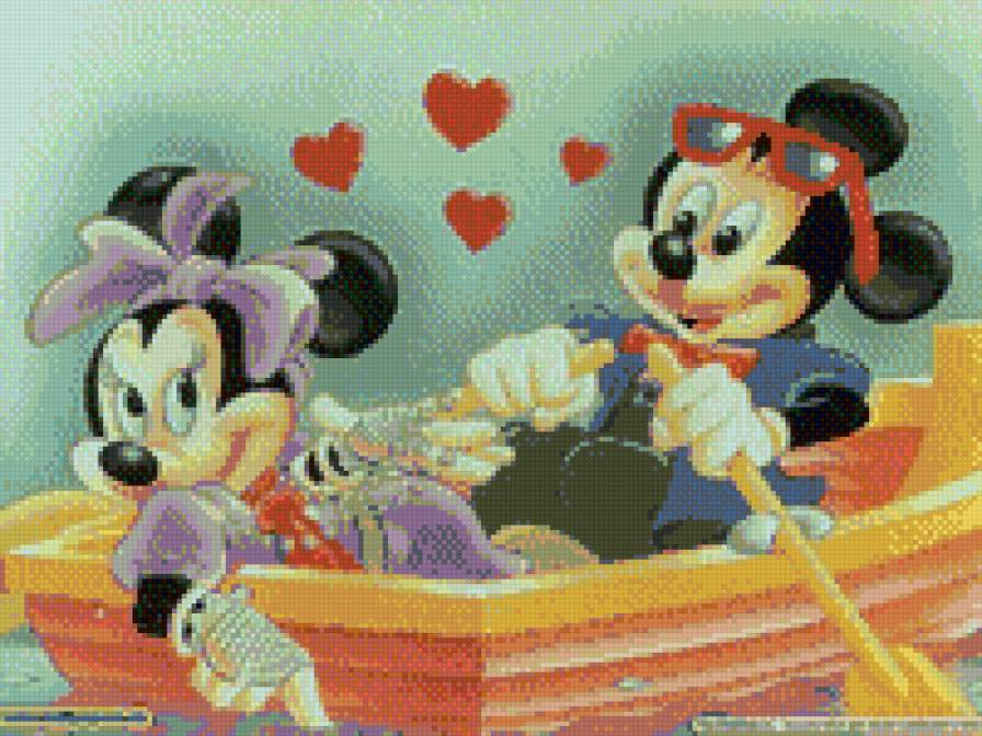 прогулка - мультяшки, река, мышки - предпросмотр