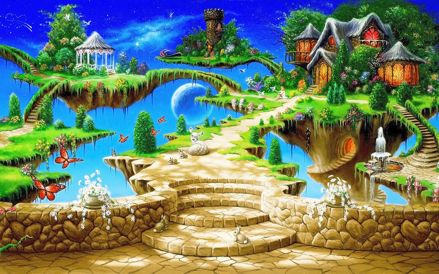 волшебный мир - фэнтези - оригинал