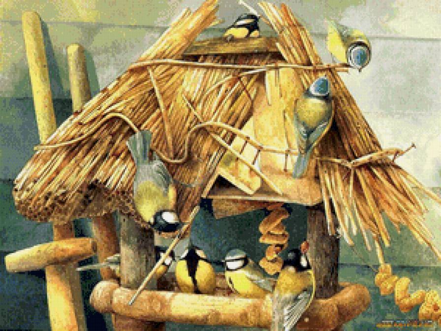 Синички - птицы, природа - предпросмотр